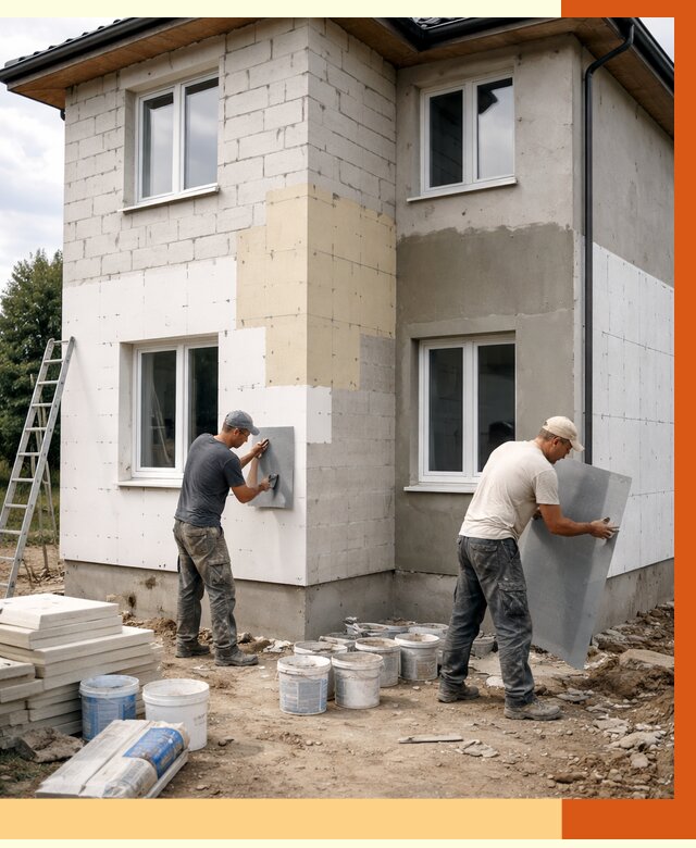 Утепление дома из газобетона в Оренбурге от 4271 руб./м² — заказать у ТепломастерРнб